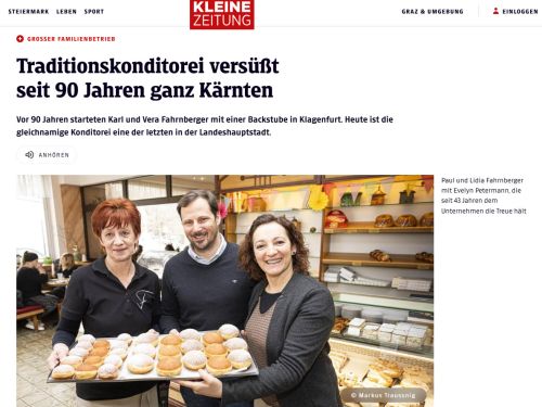 Kleine Zeitung Bericht 02/25