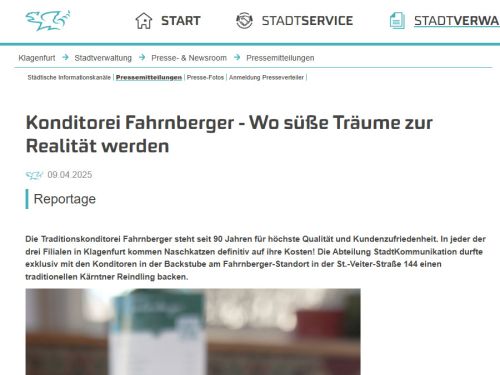 Konditorei Fahrnberger - Wo süße Träume zur Realität werden